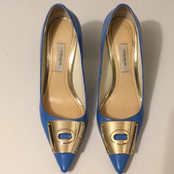 Coach Shoes - Coach spazzalato french Blue pumps